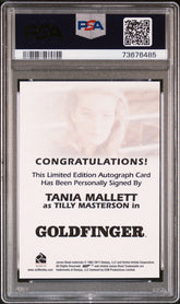 2012 James Bond 50th Anniv Series 2 Autograph Tania Mallett LE Auto PSA 10 Gem